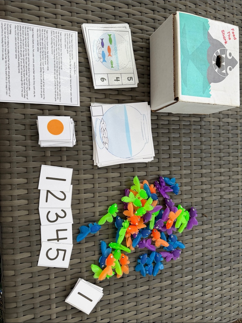 Math Ocean Fish Game for Kids - Colorful Green/Blue/Orange/Purple Fish